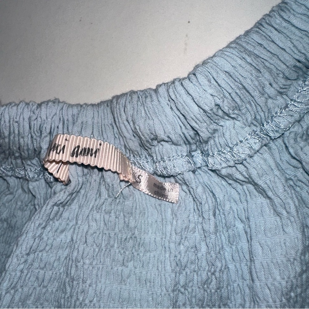 Francesca's Collections Light Blue Ruffle Tank Top - Picture 3 of 3